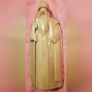 G. Debrekht St. Nicolas Carved Wooden Figurine, New In Plastic
